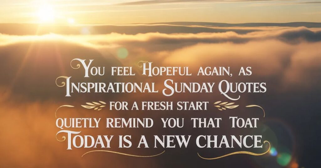 Inspirational Good Morning Sunday