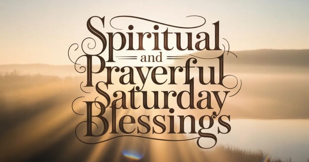 Spiritual and Prayerful Saturday Blessings