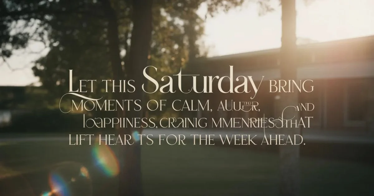 Saturday Blessings