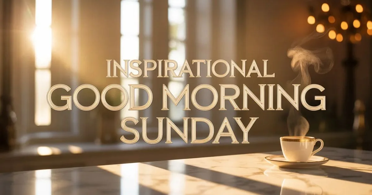 Inspirational Good Morning Sunday